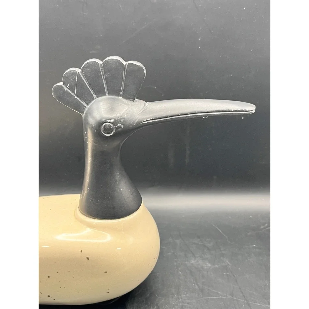 Vtg‎ MCM Pier 1 Ceramic Loon Bird Duck 9